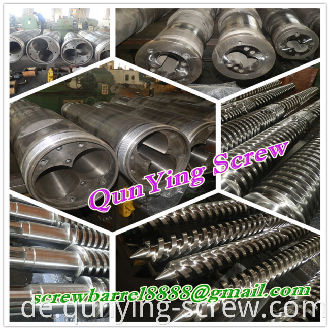 conical doubel barrel screw cylinder for pvc panel